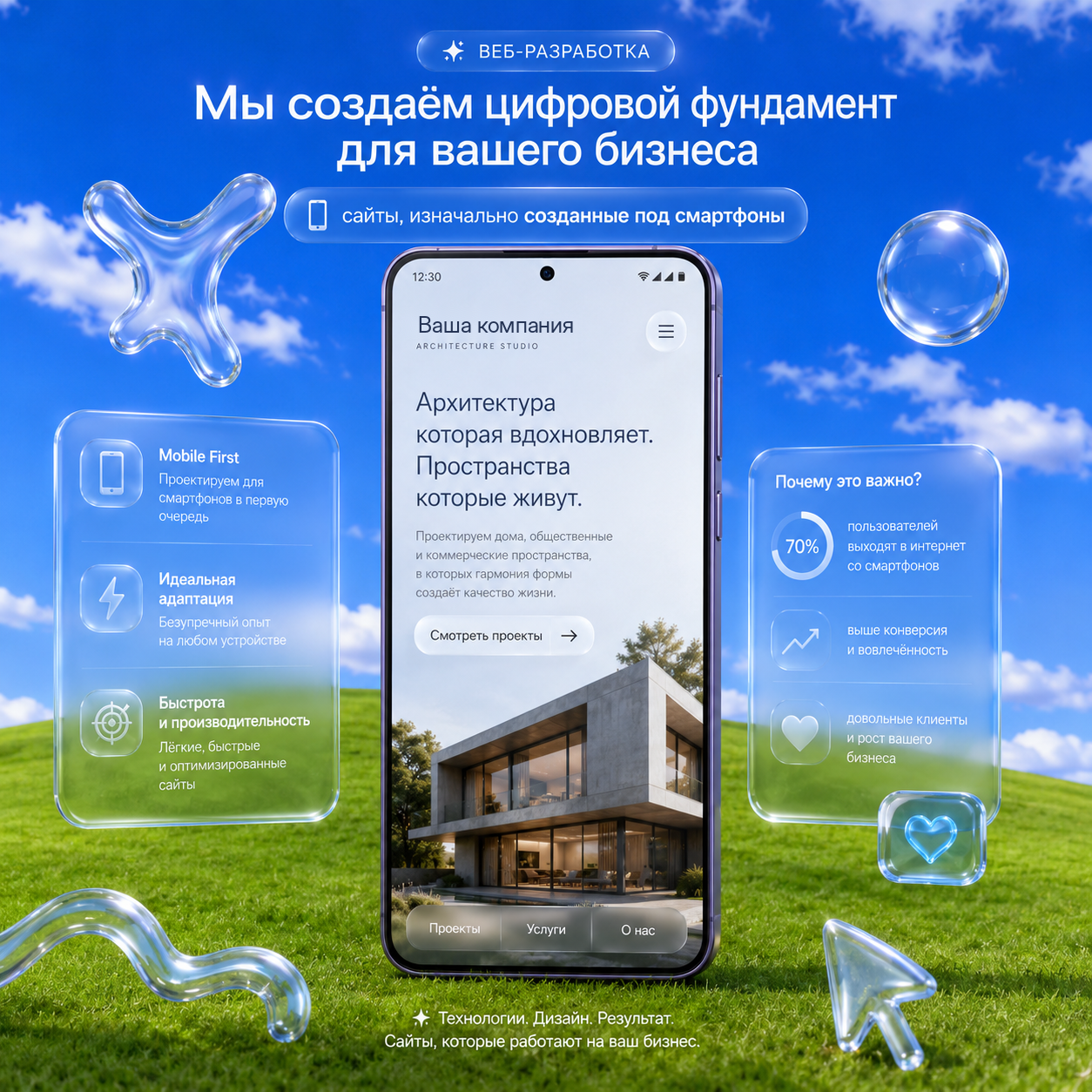 Сайты, изначально созданные под смартфоны